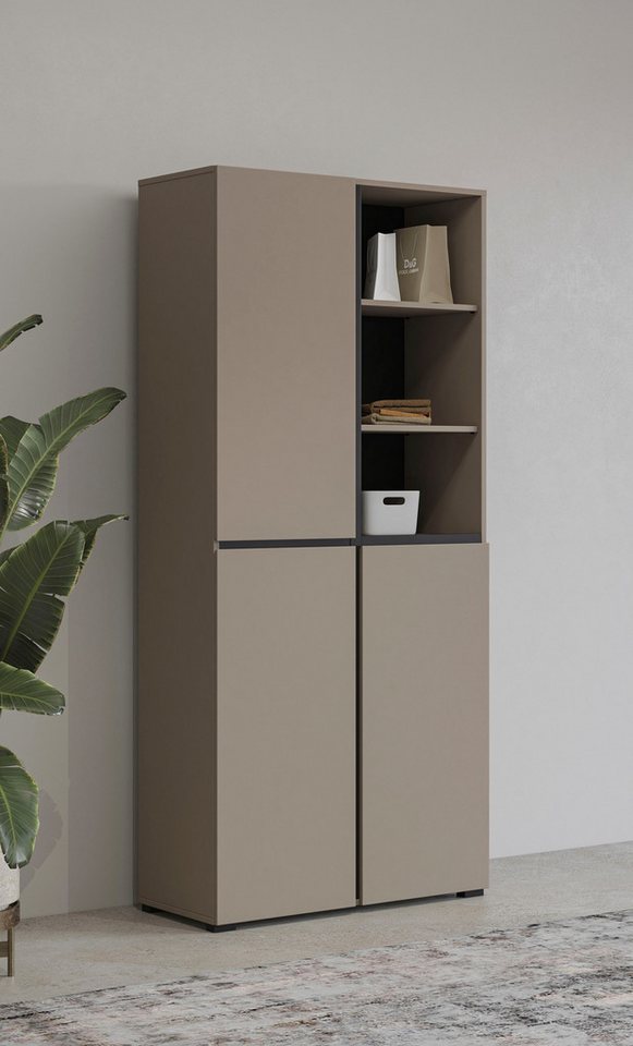 INOSIGN Schuhschrank Cross, Höhe 183,5cm, modernes griffloses Schuhregal mit 3 Türen Hochschrank mit viel Stauraum, Platz für ca. 24 Paar Schuhe INOSIGN Schuhschrank Cross, Höhe 183,5cm, modernes griffloses Schuhregal mit 3 Türen Hochschrank mit viel Stauraum, Platz für ca. 24 Paar Schuhe von INOSIGN