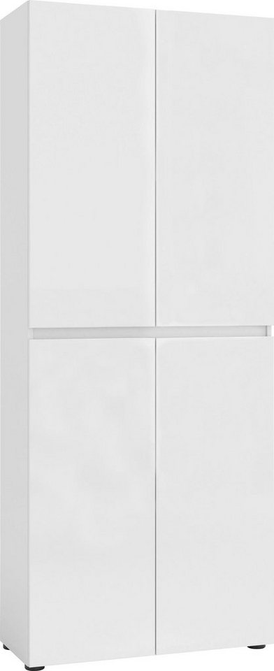 INOSIGN Schuhschrank MISTER- Schuhregal, Made in Italy, 12 Fächer, 10 Einlegeböden Breite 80 cm, Höhe 200 cm, 4 Türen, wendbare Blende von INOSIGN
