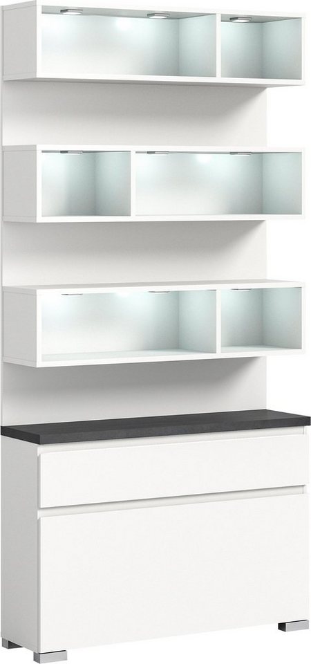 INOSIGN Schuhschrank Skoskap, Höhe 194 cm, Platz für ca. 22 Schuhpaare, viel Stauraum 6 Fächer, 1 Klappe, 1 Schubkasten, Garderobenkombination, Schuhregal INOSIGN Schuhschrank Skoskap, Höhe 194 cm, Platz für ca. 22 Schuhpaare, viel Stauraum 6 Fächer, 1 Klappe, 1 Schubkasten, Garderobenkombination, Schuhregal von INOSIGN