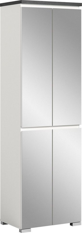 INOSIGN Schuhschrank Skoskap, Tiefe 40 cm, 4 Türen, 9 Fächer, 7 verstellbare Einlegeböden Platz für ca. 27 Schuhpaare, Hochschrank, Spiegelschrank,Dielenschrank von INOSIGN