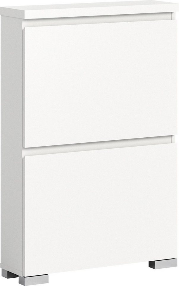 INOSIGN Schuhschrank Skoskap, Tiefe 18cm, 2 Klappen mit Schuhwalze, Platz für 6 Schuhpaare hängend und stehend montierbar, Schuhkipper, Schuhkommode, Schuhregal von INOSIGN