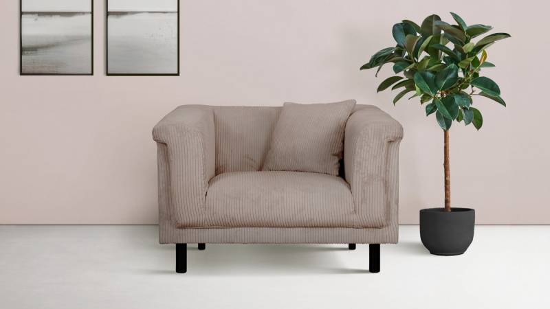 INOSIGN Sessel AGNIA B/T/H: 100/85/71 cm, incl. Zierkissen, auch in Cord und Bouclé von INOSIGN