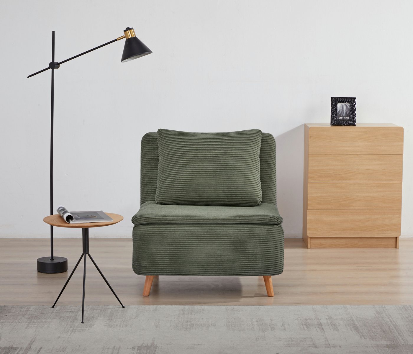 INOSIGN Sessel AINSLEY, wandelbar zum Gästebett, Schlafsofa, Webstoff u. Cord-Bezug INOSIGN Sessel AINSLEY, wandelbar zum Gästebett, Schlafsofa, Webstoff u. Cord-Bezug von INOSIGN