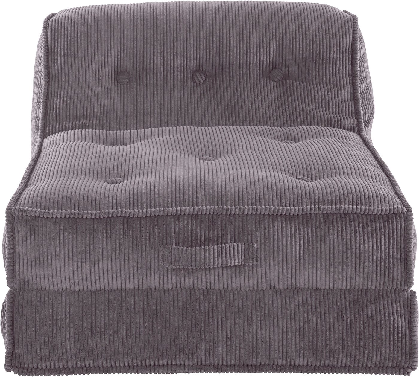 INOSIGN Sessel Pia, Loungesessel aus Cord, in 2 Größen, mit Schlaffunktion, Pouf-Funktion. von INOSIGN
