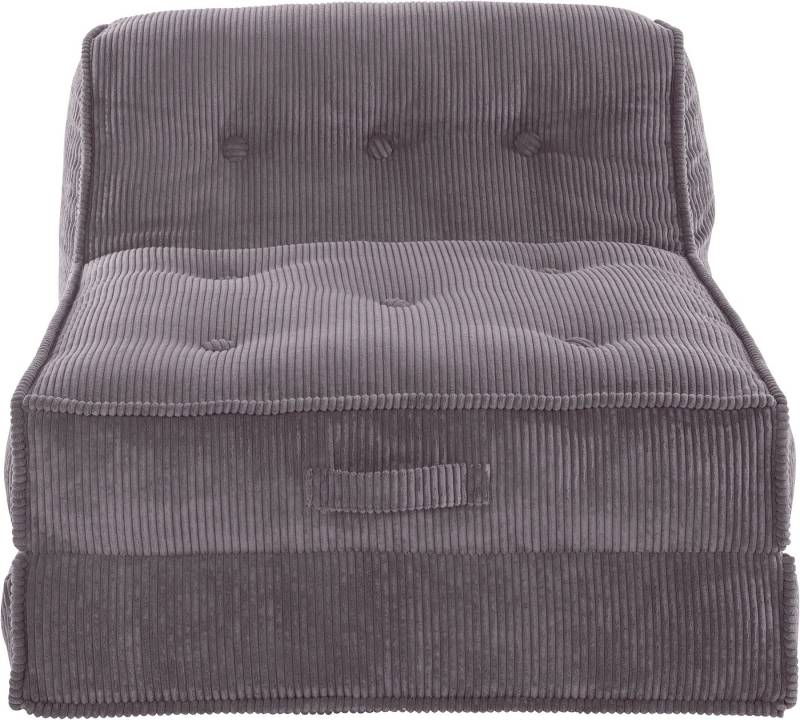 INOSIGN Sessel Pia, Loungesessel aus Cord, in 2 Größen, Pouf-Funktion. von INOSIGN