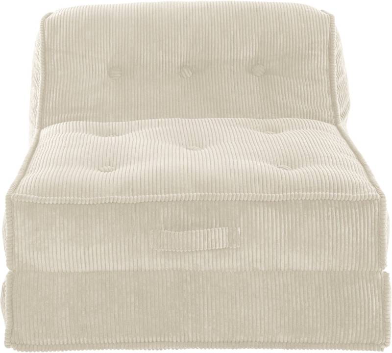INOSIGN Sessel Pia, Loungesessel aus Cord, in 2 Größen, Pouf-Funktion. von INOSIGN