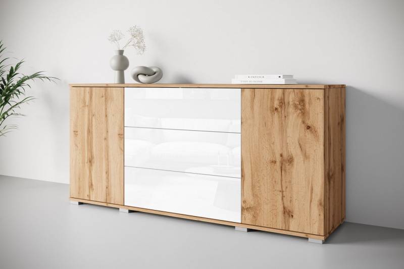 INOSIGN Sideboard Kenia (1 St), Modernes Sideboard mit 3 Schubladen und 4 Fächern, Breite 150 cm von INOSIGN