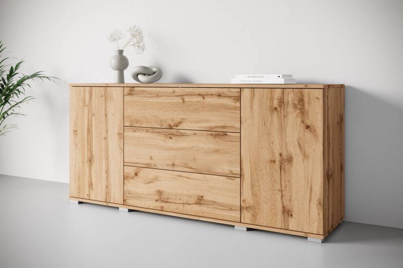 INOSIGN Sideboard Kenia (1 St), Modernes Sideboard mit 3 Schubladen und 4 Fächern, Breite 150 cm von INOSIGN