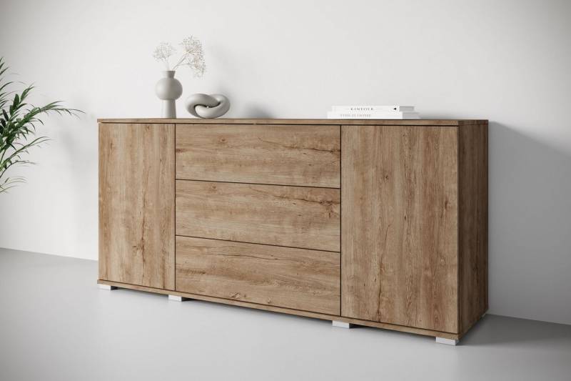 INOSIGN Sideboard Kenia (1 St), Modernes Sideboard mit 3 Schubladen und 4 Fächern, Breite 150 cm von INOSIGN
