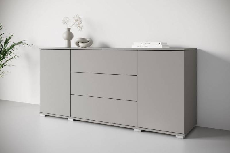 INOSIGN Sideboard Kenia, Kommode für das Schlafzimmer/Wohnzimmer (1 St), Modernes Sideboard mit 3 Schubladen und 4 Fächern, Breite 150 cm von INOSIGN