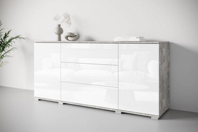 INOSIGN Sideboard Kenia (1 St), Modernes Sideboard mit 3 Schubladen und 4 Fächern, Breite 150 cm von INOSIGN