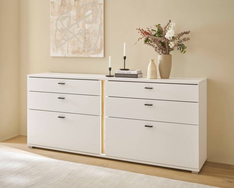 INOSIGN Sideboard LONG ISLAND (1 St), in moderner Trendfarbe,inklusive senkrechter Beleuchtung,Breite 200 cm von INOSIGN