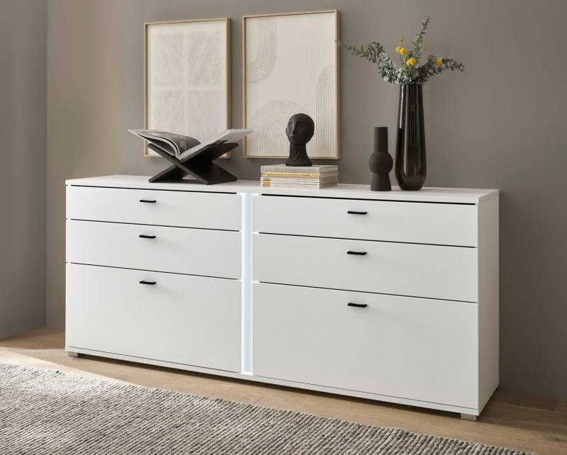 INOSIGN Sideboard LONG ISLAND (1 St), in moderner Trendfarbe,inklusive senkrechter Beleuchtung,Breite 200 cm von INOSIGN