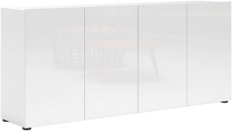 INOSIGN Sideboard Mister, Kommode mit 4 Türen, komplett Hochglanz lackiert, Breite 180cm von INOSIGN