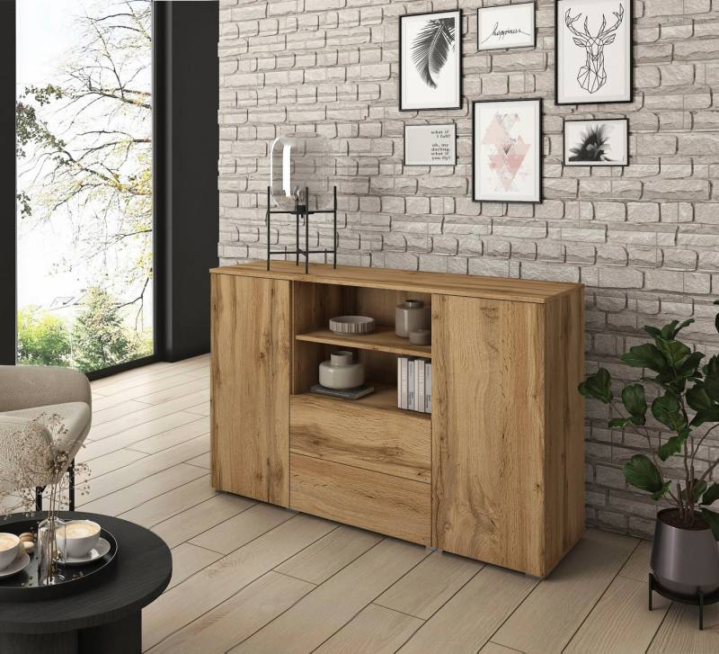 INOSIGN Sideboard PARIS (1 St), Moderne 140cm breite grifflose Kommode, vielseitig einsetzbar von INOSIGN