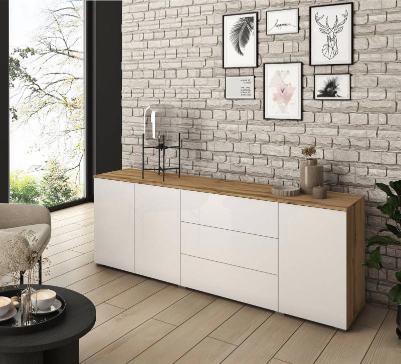 INOSIGN Sideboard PARIS (1 St), Moderne 190cm breite grifflose Kommode, vielseitig einsetzbar von INOSIGN