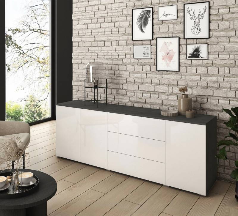 INOSIGN Sideboard PARIS (1 St), Moderne 190cm breite grifflose Kommode, vielseitig einsetzbar von INOSIGN