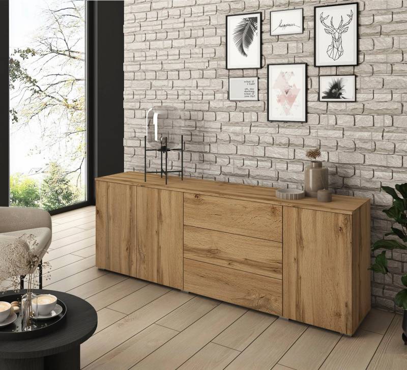 INOSIGN Sideboard PARIS (1 St), Moderne 190cm breite grifflose Kommode, vielseitig einsetzbar von INOSIGN