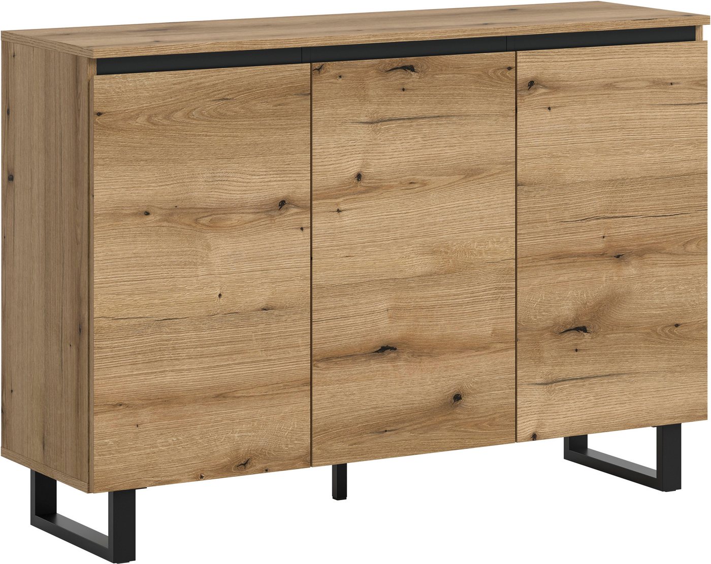 INOSIGN Sideboard TOMA, Breite: 120 cm, mit Metall-Kufen-Fuß, 3 Türen, 3 Einlegeböden, Anrichte, Kommode, Schrank, Board, Higboard INOSIGN Sideboard TOMA, Breite: 120 cm, mit Metall-Kufen-Fuß, 3 Türen, 3 Einlegeböden, Anrichte, Kommode, Schrank, Board, Higboard von INOSIGN
