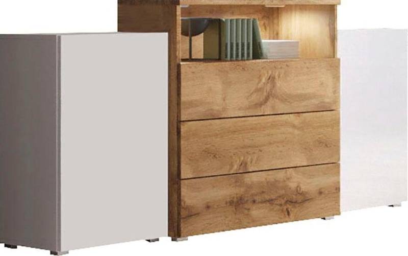 INOSIGN Sideboard URBAN III, Moderne Kommode mit 3 Schubladen und 4 Fächern, Breite 150 cm von INOSIGN