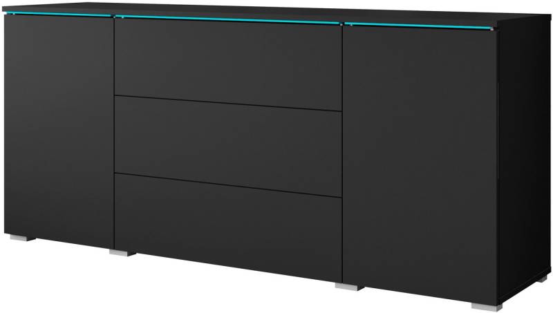 INOSIGN Sideboard VERA, grifflos, verstellbare Einlegeböden, Wahlweise mit oder ohne Beleuchtung von INOSIGN