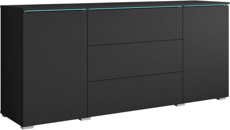 INOSIGN Sideboard VERA, grifflos, verstellbare Einlegeböden, Wahlweise mit oder ohne Beleuchtung von INOSIGN