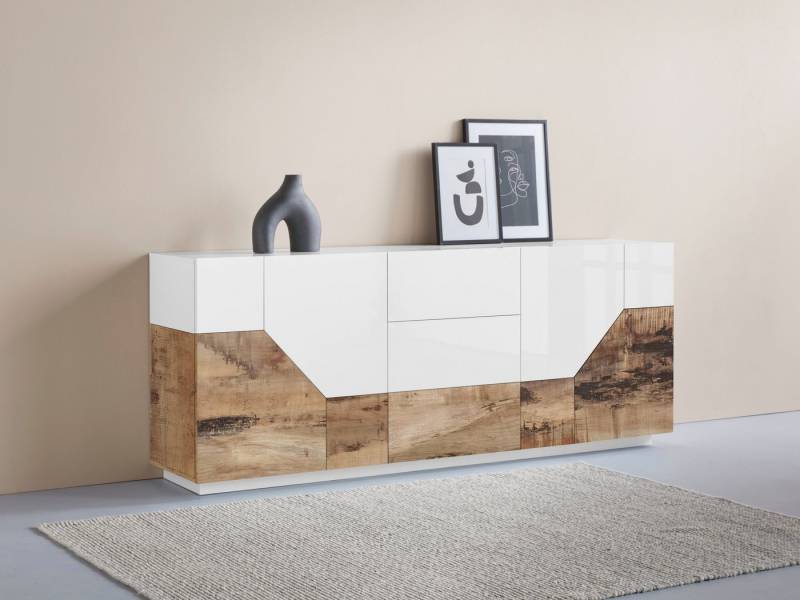 INOSIGN Sideboard ALIEN-Kommode, Schrank, Anrichte mit 4 Türen und 3 Schubkästen, Sideboard Breite ca. 200 cm "100 % Made in Italy" von INOSIGN