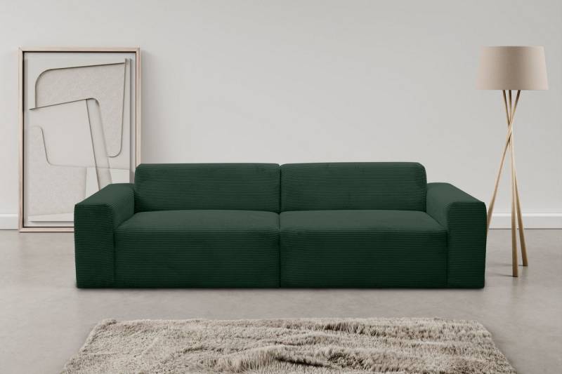 WERK2 Sofa Zeus 3-Sitzer, Big-Sofa, Breite 256cm, Tiefe 105cm, modern und bequem, Curvy Trend 3-Sitzer mit urbaner Optik von WERK2