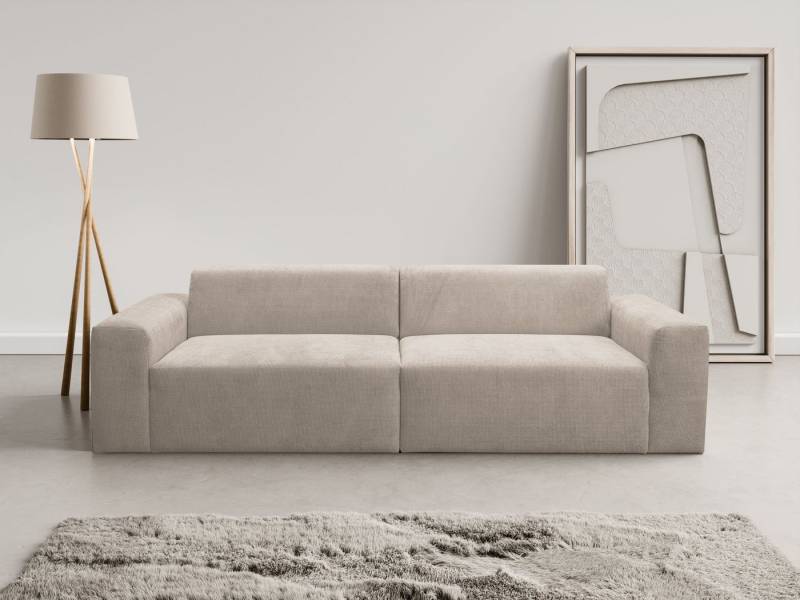 WERK2 Sofa Zeus 3-Sitzer, Big-Sofa, Breite 256cm, Tiefe 105cm, modern und bequem, Curvy Trend 3-Sitzer mit urbaner Optik von WERK2