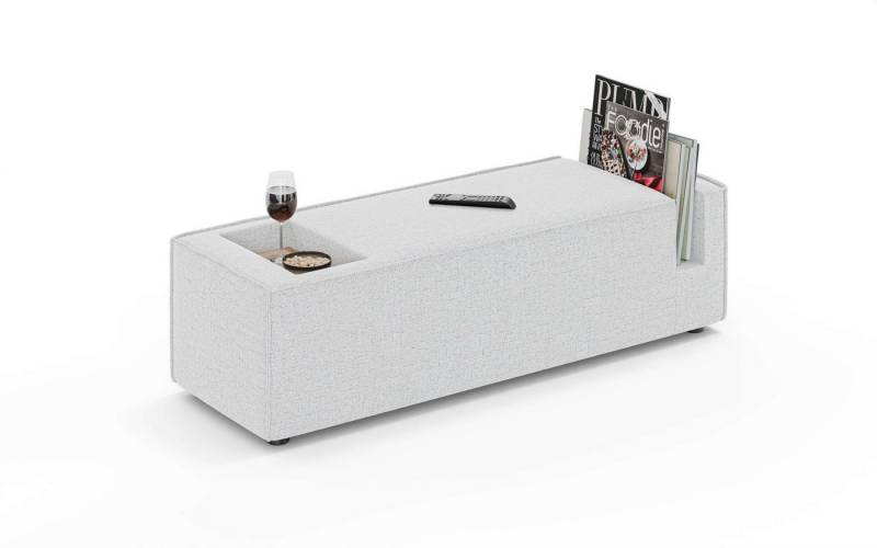 INOSIGN Sofaelement HAILY Tisch XL für das Modulsofa, extra tief, Maße B/T/H: 45/130/37 cm, als Modul oder separat verwendbar, mit Steckfach und Ablagefläche von INOSIGN