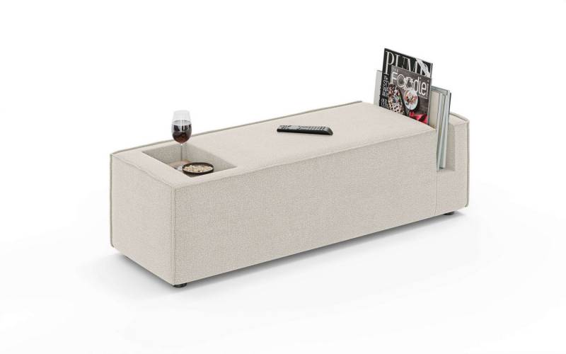 INOSIGN Sofaelement HAILY Tisch XL für das Modulsofa, extra tief, Maße B/T/H: 45/130/37 cm, als Modul oder separat verwendbar, mit Steckfach und Ablagefläche von INOSIGN