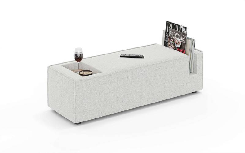 INOSIGN Sofaelement HAILY Tisch XL für das Modulsofa, extra tief, Maße B/T/H: 45/130/37 cm, als Modul oder separat verwendbar, mit Steckfach und Ablagefläche von INOSIGN