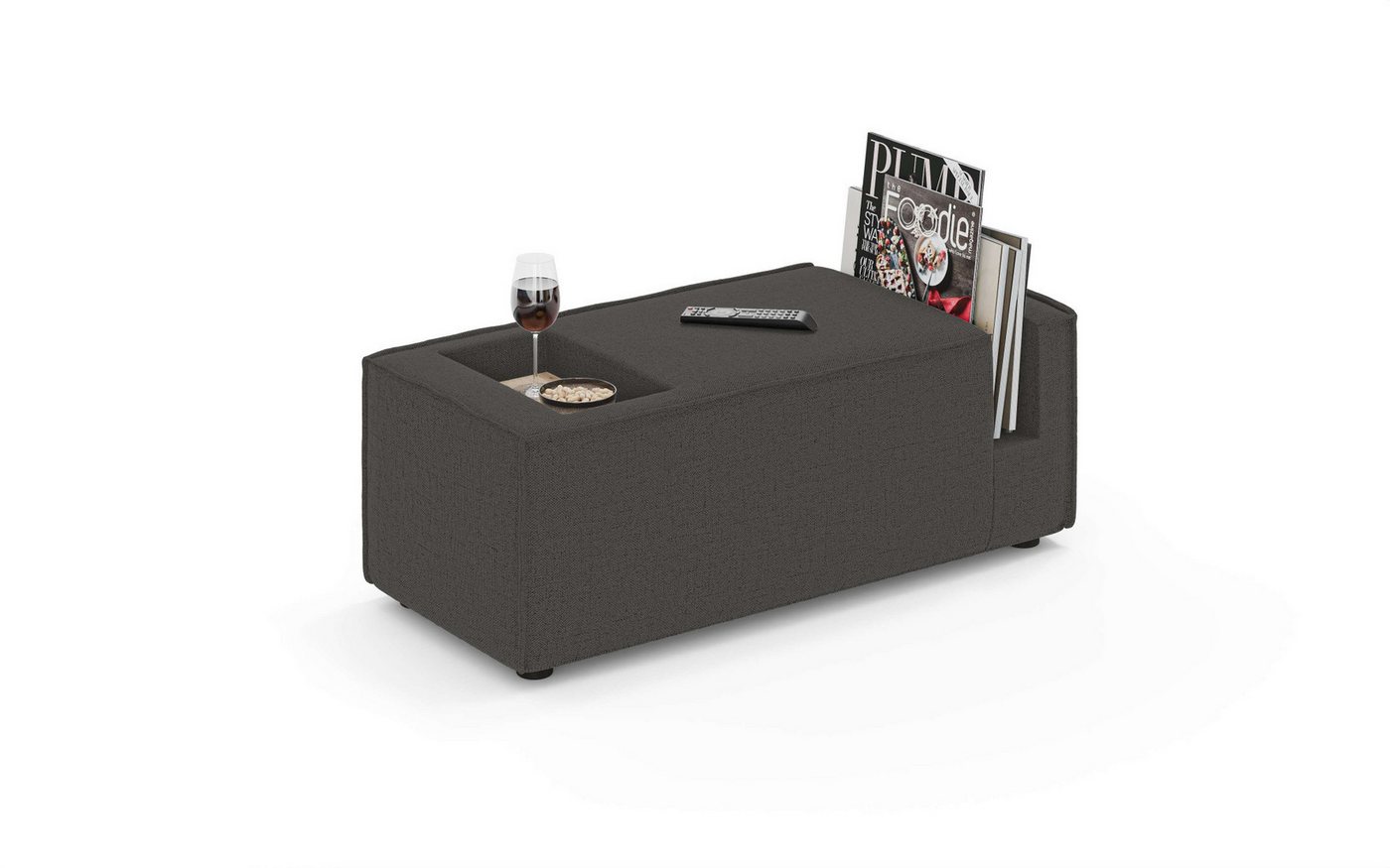 INOSIGN Sofaelement HAILY Tisch für das Modulsofa, Maße B/T/H: 45/100/37 cm, als Modul oder separat verwendbar, mit Steckfach und Ablagefläche von INOSIGN