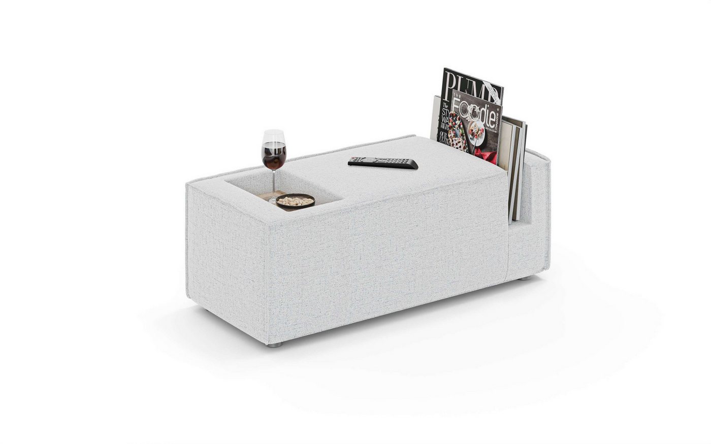 INOSIGN Sofaelement HAILY Tisch für das Modulsofa, Maße B/T/H: 45/100/37 cm, als Modul oder separat verwendbar, mit Steckfach und Ablagefläche von INOSIGN