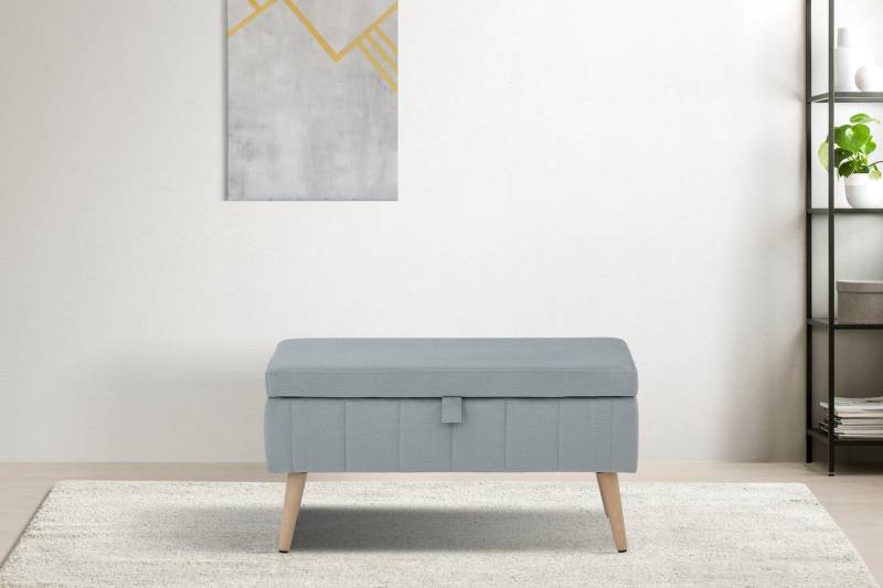 INOSIGN Truhenbank AMIRA Sitzbank mit Stauraum, Maße B/T/H: 81/36/43 cm, mit Staufach, in 3 Bezugsqualitäten mit feiner Steppung von INOSIGN