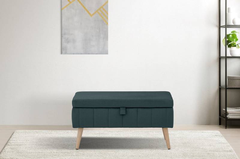 INOSIGN Truhenbank AMIRA Sitzbank mit Stauraum, Maße B/T/H: 81/36/43 cm, mit Staufach, in 3 Bezugsqualitäten mit feiner Steppung von INOSIGN