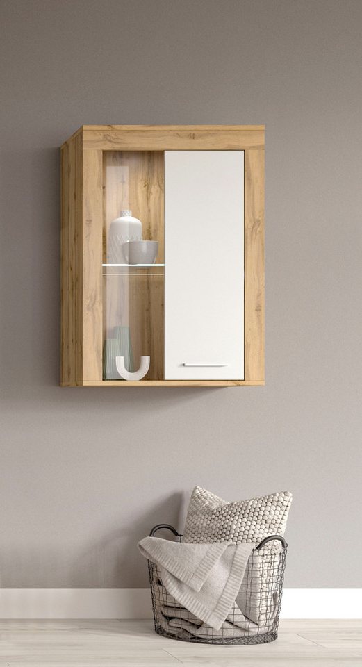 INOSIGN Vitrine Aosta, Breite 60 cm, stehend oder hängend, in verschiedenen Farben Türanschlag wechselbar, 1 Glaseinlegeboden, Hängeeitrine, Standvitrine von INOSIGN