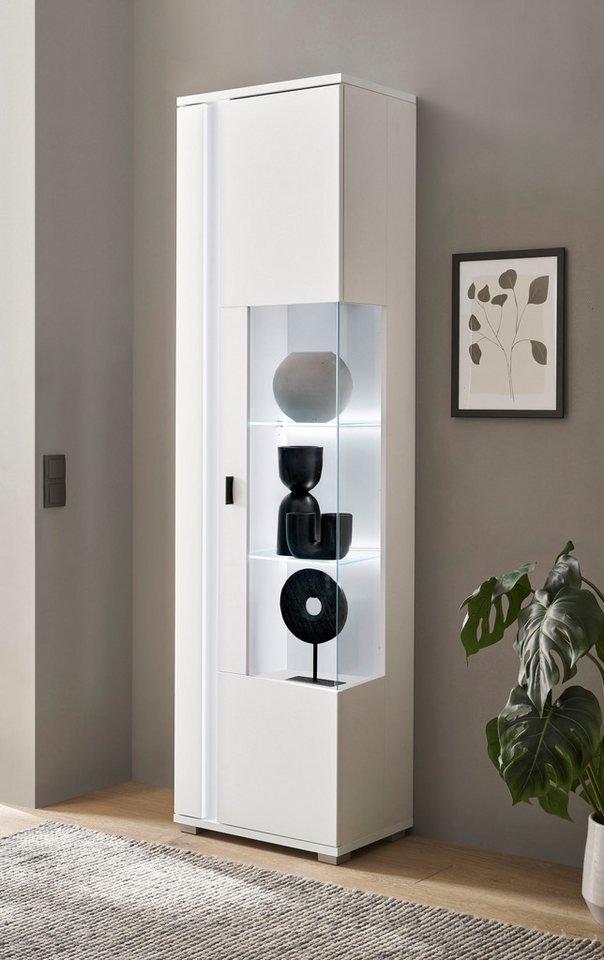 INOSIGN Vitrine LONG ISLAND (1-St) in moderner Trendfarbe,inklusive senkrechter Beleuchtung,Breite 55 cm von INOSIGN
