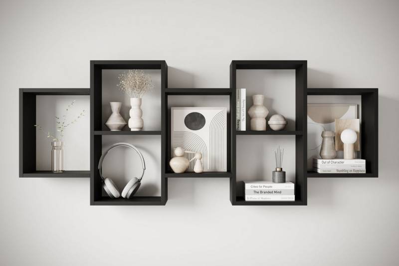 INOSIGN Wandboard Wandregal Trio, 1-tlg., Stell- oder Hängeregal, 10 offene Fächer, flexibel montierbar von INOSIGN