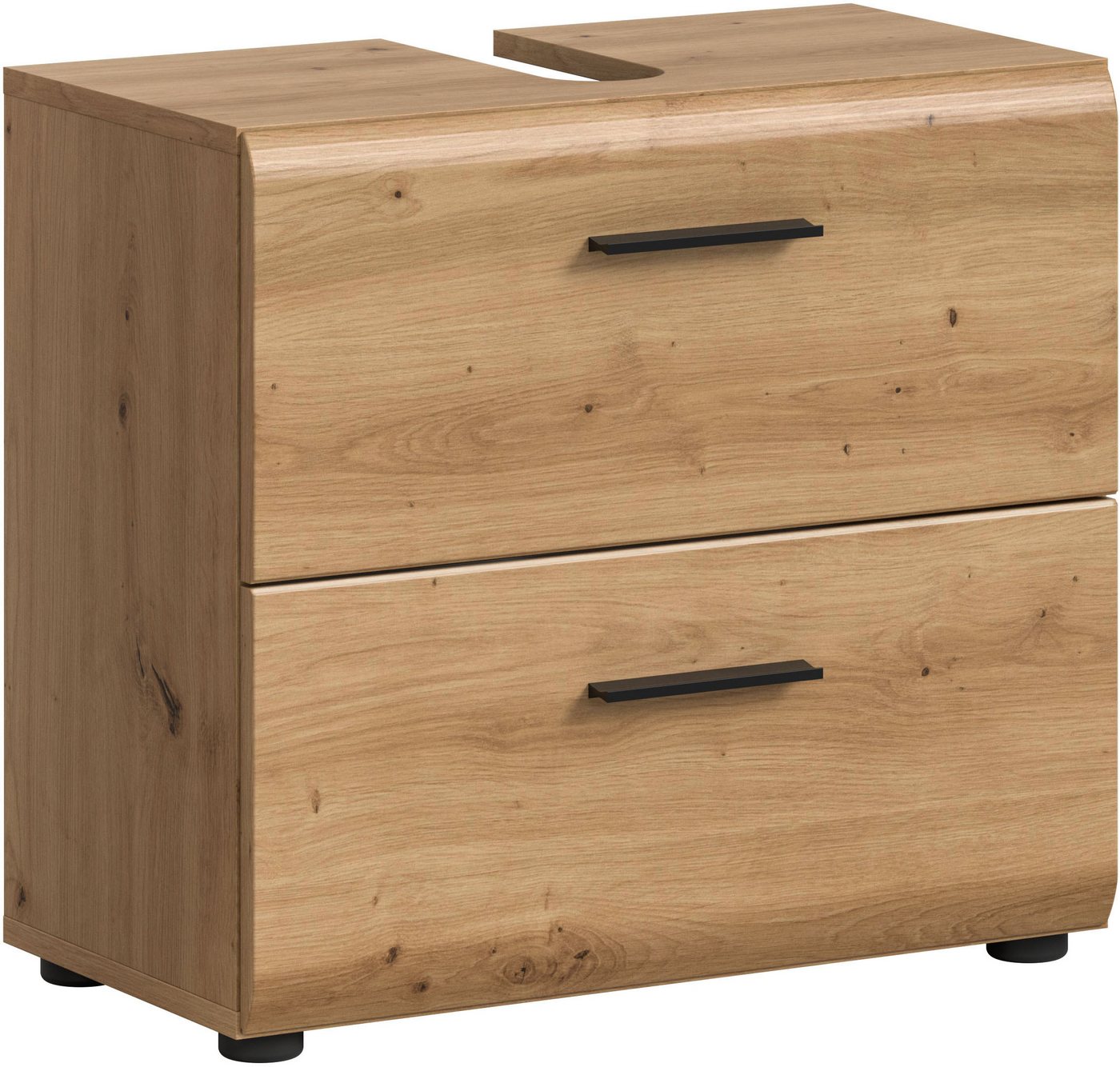 INOSIGN Waschbeckenunterschrank FLORENZ, TOPSELLER!, Breite 60 cm, 2 Schubkästen,ink. Siphonausschnitt (1-St) Florenz, Waschbeckenunterschrank, Artisan Oak NB, 2 Schubladen von INOSIGN
