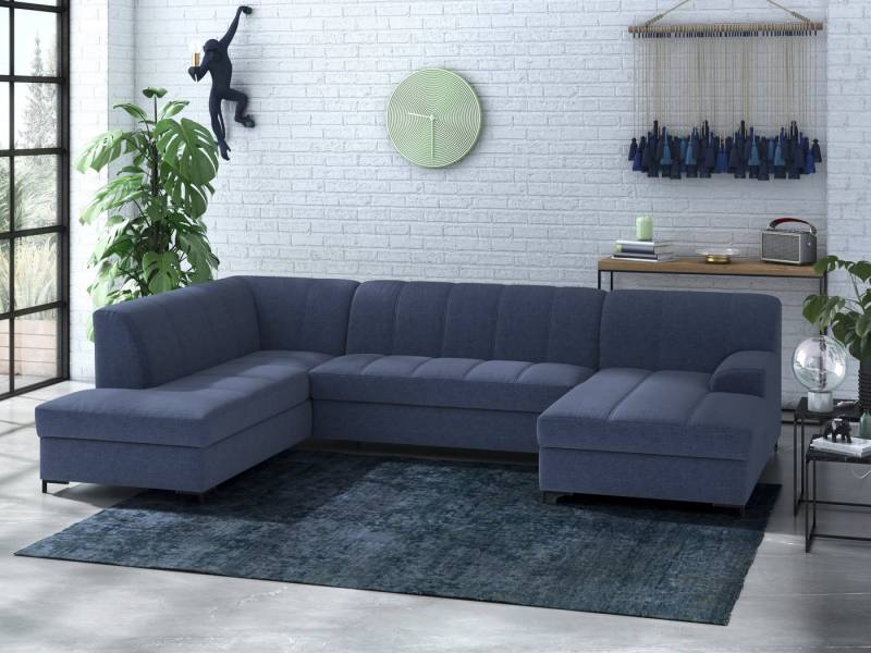 INOSIGN Wohnlandschaft Balme, moderne Formensprache, zeitloses Design, U-Form, Inkl. Zierkissen, wahlweise mit Bettfunktion von INOSIGN