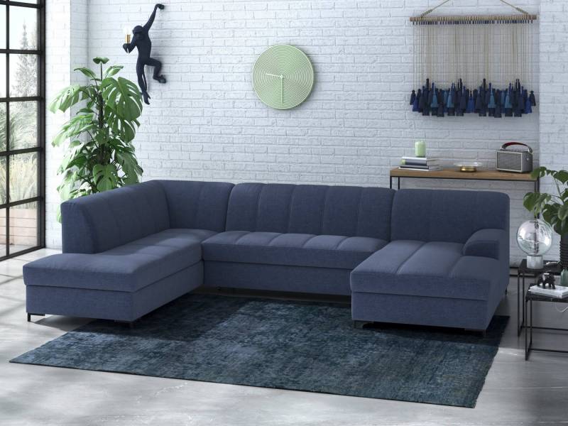 INOSIGN Wohnlandschaft Balme, moderne Formensprache, zeitloses Design, U-Form, Inkl. Zierkissen, wahlweise mit Bettfunktion von INOSIGN
