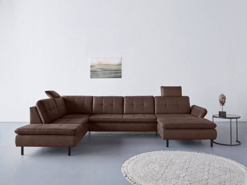 INOSIGN Wohnlandschaft Birkholm U-Form, Armlehnverstellung, auch in Easy Clean Bezug - mit Wasser zu reinigen von INOSIGN