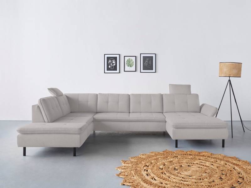 INOSIGN Wohnlandschaft Birkholm U-Form, Armlehnverstellung, auch in Easy Clean Bezug - mit Wasser zu reinigen von INOSIGN