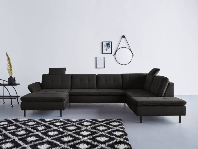 INOSIGN Wohnlandschaft Birkholm U-Form, Armlehnverstellung, auch in Easy Clean Bezug - mit Wasser zu reinigen von INOSIGN