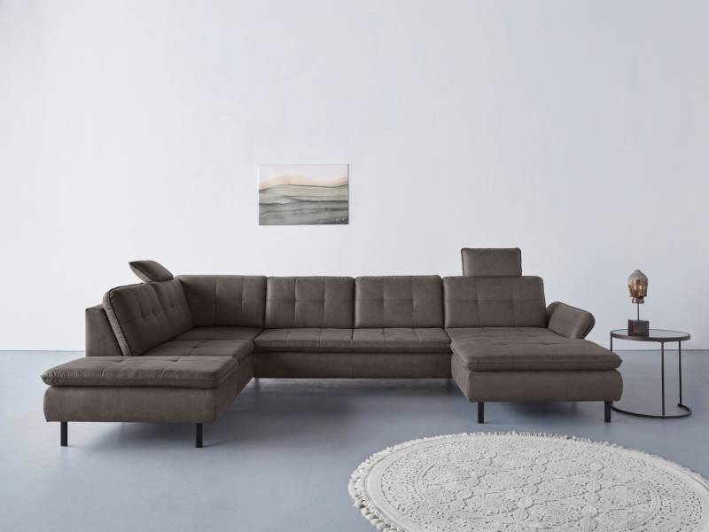 INOSIGN Wohnlandschaft Birkholm U-Form, Armlehnverstellung, auch in Easy Clean Bezug - mit Wasser zu reinigen von INOSIGN