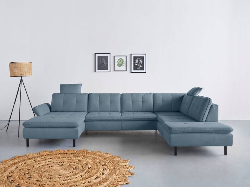 INOSIGN Wohnlandschaft Birkholm U-Form, Armlehnverstellung, auch in Easy Clean Bezug - mit Wasser zu reinigen von INOSIGN