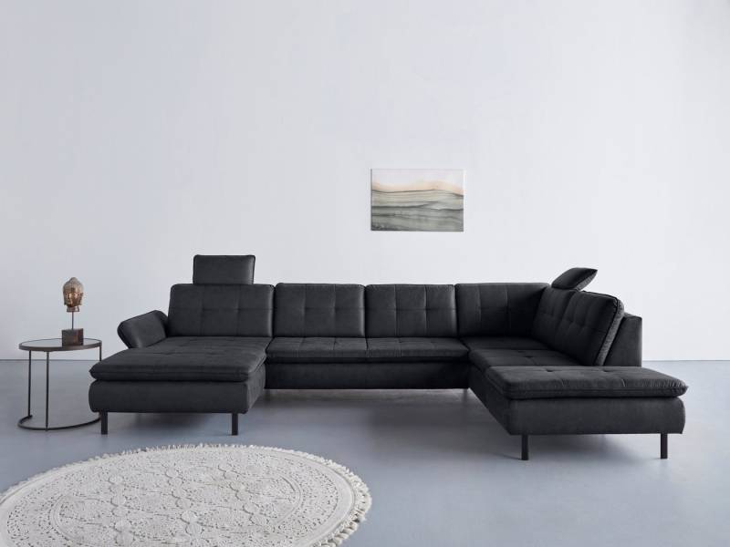 INOSIGN Wohnlandschaft Birkholm U-Form, Armlehnverstellung, auch in Easy Clean Bezug - mit Wasser zu reinigen von INOSIGN