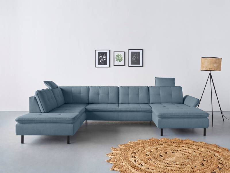 INOSIGN Wohnlandschaft Birkholm U-Form, Armlehnverstellung, auch in Easy Clean Bezug - mit Wasser zu reinigen von INOSIGN