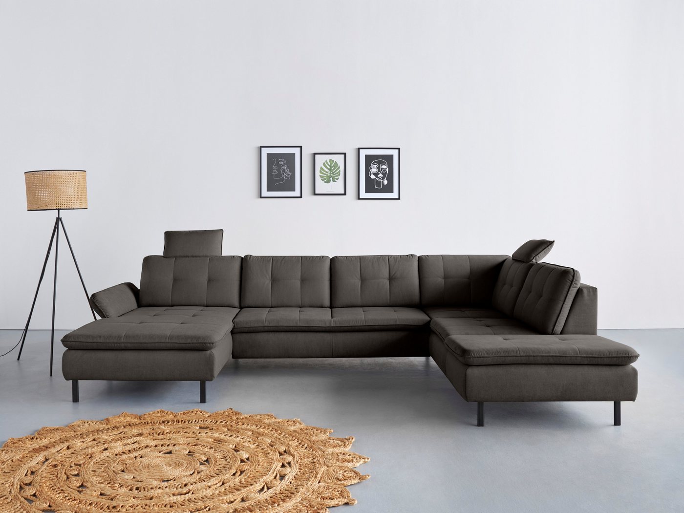 INOSIGN Wohnlandschaft Birkholm U-Form, Armlehnverstellung, auch in Easy Clean Bezug - mit Wasser zu reinigen INOSIGN Wohnlandschaft Birkholm U-Form, Armlehnverstellung, auch in Easy Clean Bezug - mit Wasser zu reinigen von INOSIGN